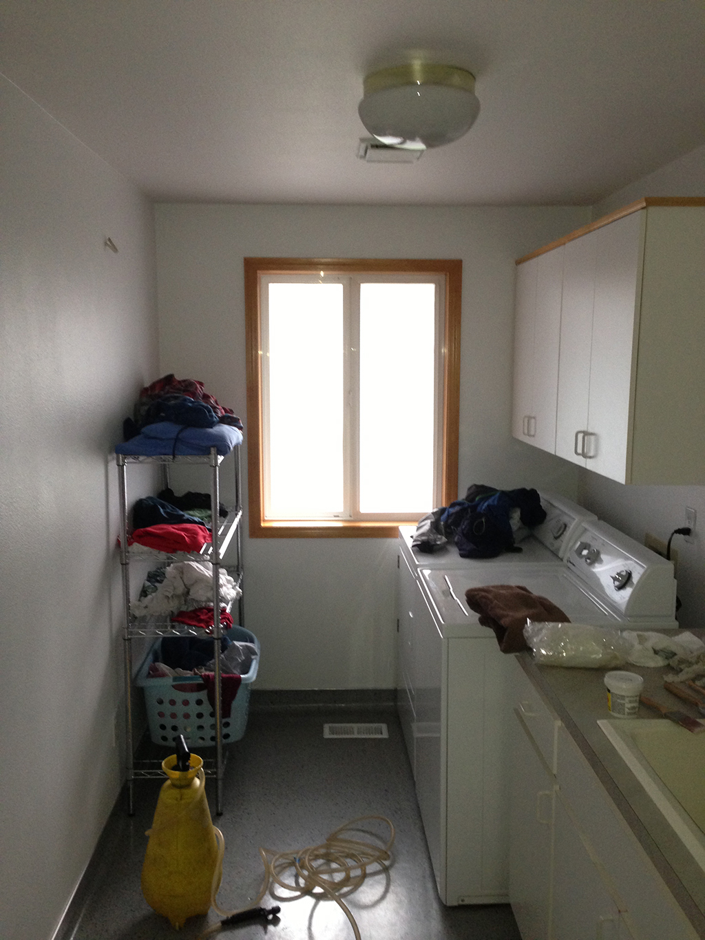 Window tinting in laundry room
