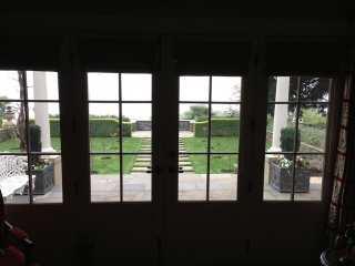 Interior picture looking out to nice backyard