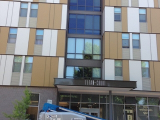 Window tinting multi-family building